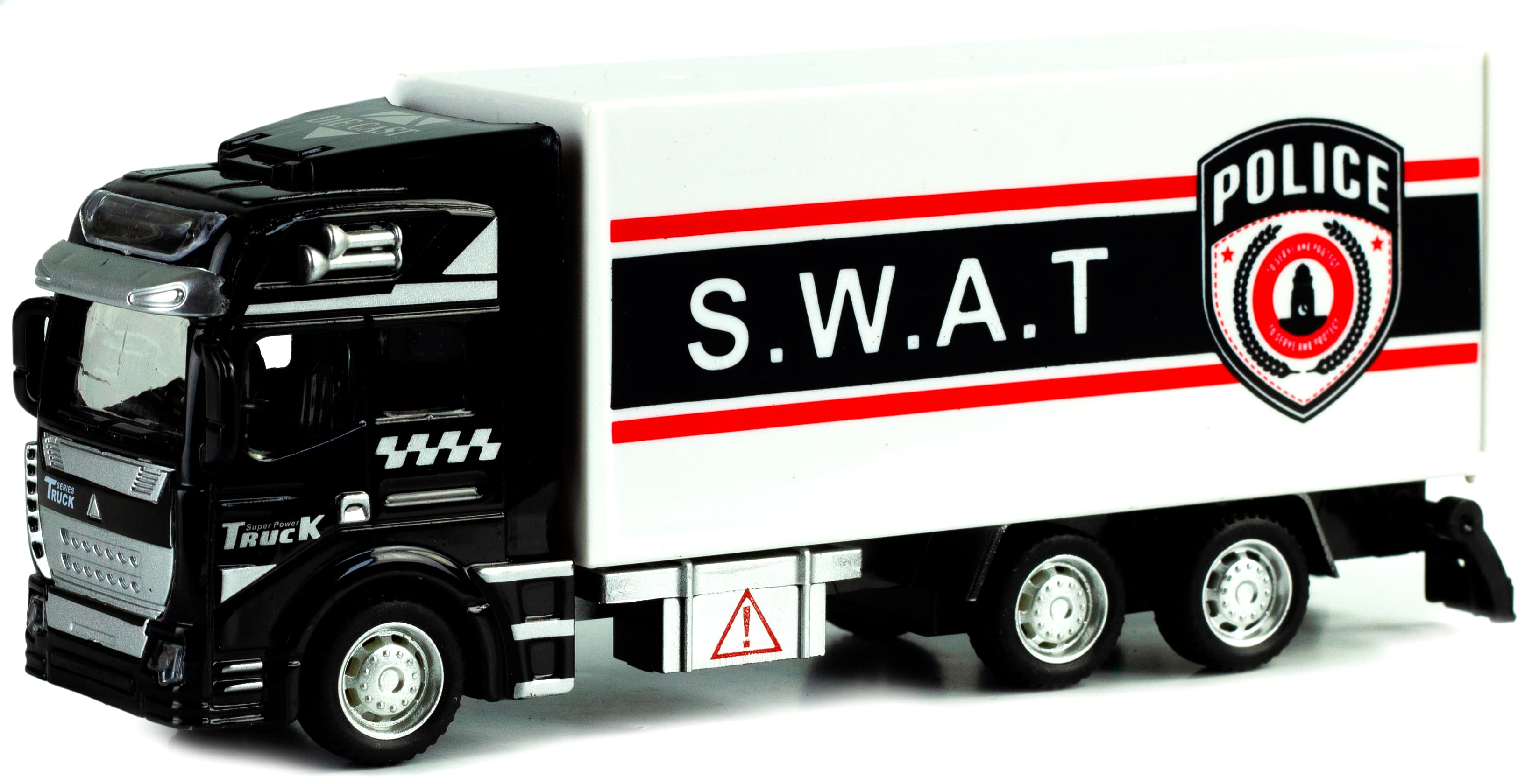 Металлическая машинка WGT Car 1:48 «Спецтехника отряда Полиции S.W.A.T.» 2211-14, 19 см., инерционная / Грузовик