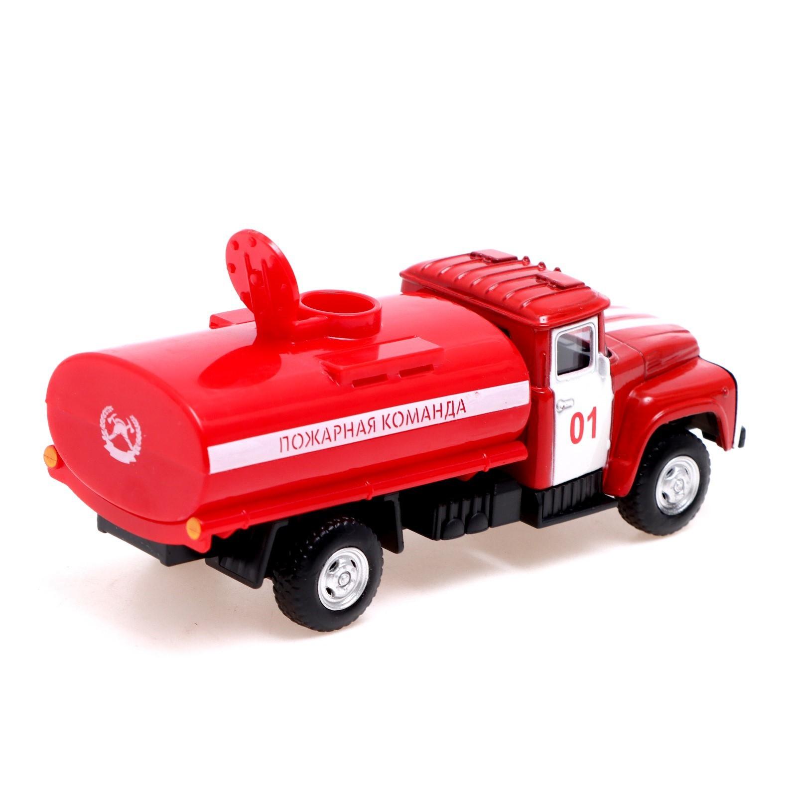 Металлическая машинка Play Smart 1:52 «Зил 130» 12 см. 6562 Автопарк / Пожарная автоцистерна