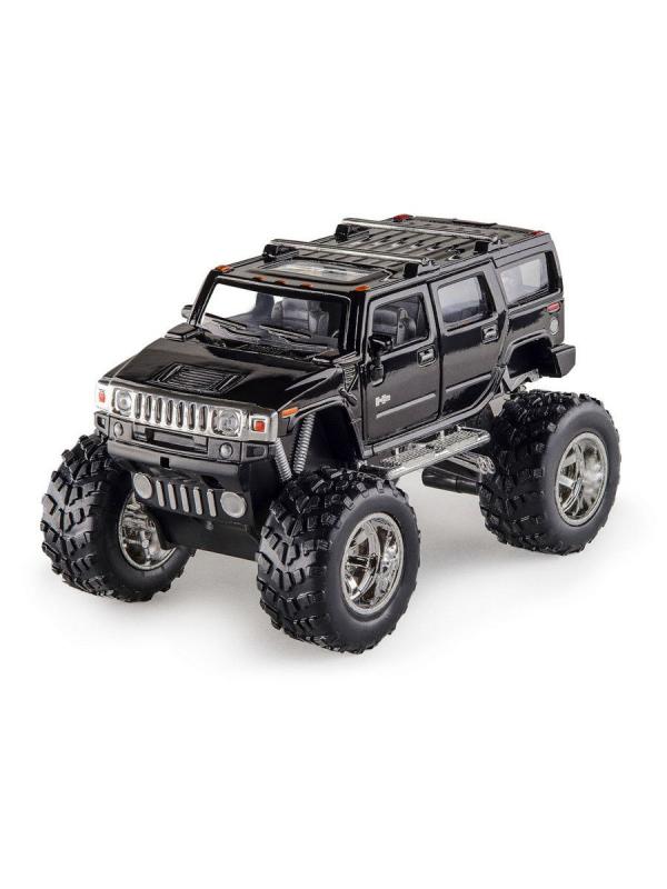 Металлическая машинка Kinsmart 1:40 «2008 Hummer H2 SUV (Off Road)» KT5337DB инерционная / Черный