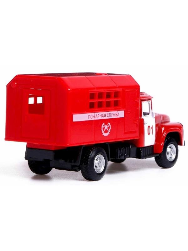 Металлическая машинка Play Smart 1:52 «Фургон ЗиЛ-130: Служебный» 6561 Автопарк, инерционная / Пожарная служба