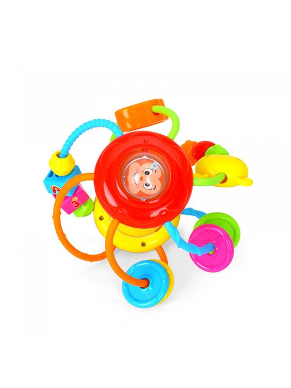 Развивающая игрушка-погремушка Play Smart «Волшебный шар», свет, звук, зеркальце / 7350