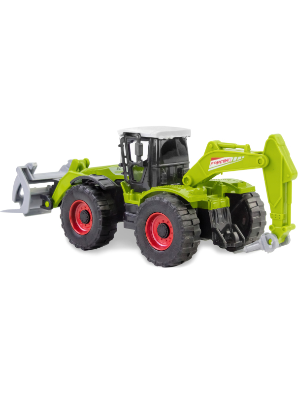 Металлический трактор Die Cast 1:43 «Сельхозтехника», А155А1, инерционная / Микс