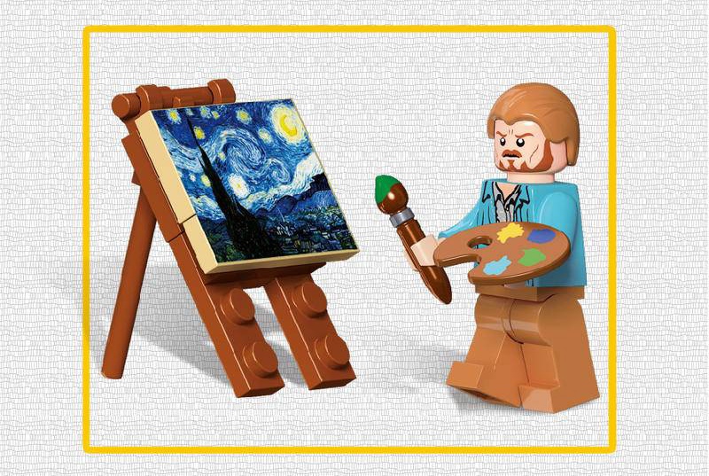 Конструктор DK «‎Картина Ван Гога: Звёздная ночь»‎ 3001 / 1830 деталей
