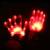 Неоновые перчатки со светодиодной сеткой 23 см. Н326-2 / Микс