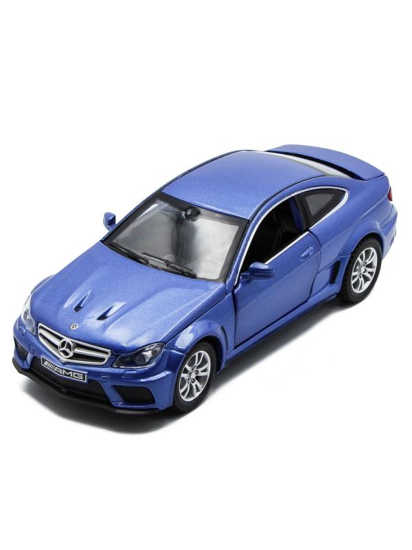 Металлическая машинка Die Cast  1:32 «Mercedes-Benz C63 AMG Coupe Black Series» 15 см., А32251, свет, звук, инерционная / Микс