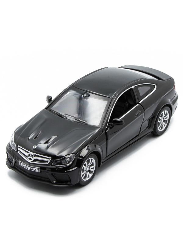 Металлическая машинка Die Cast  1:32 «Mercedes-Benz C63 AMG Coupe Black Series» 15 см., А32251, свет, звук, инерционная / Микс