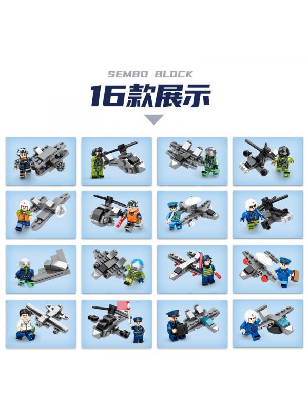 Набор конструкторов Sembo Block «Истребитель» Г202201-216 / 595 деталей