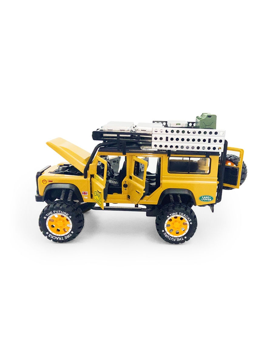 Металлическая машинка Newao Model 1:28 «Land Rover Defender» 18 см. A2833A инерционная, свет, звук в коробке / Микс