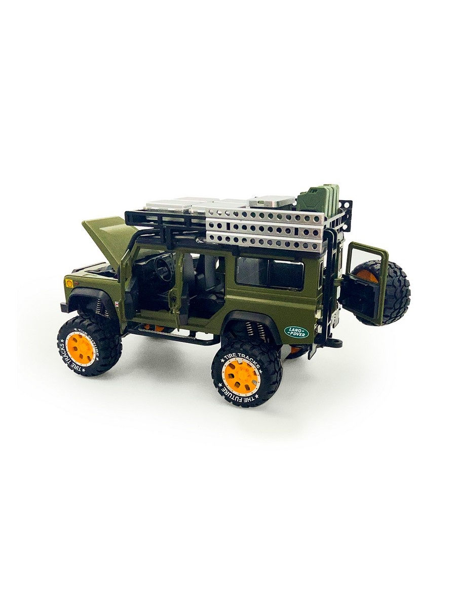 Металлическая машинка Newao Model 1:28 «Land Rover Defender» 18 см. A2833A инерционная, свет, звук в коробке / Микс