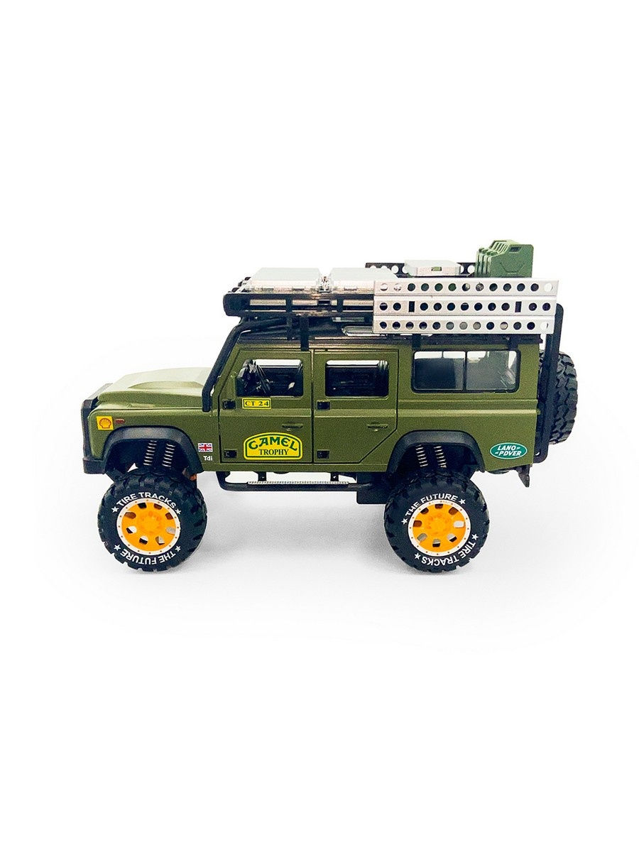 Металлическая машинка Newao Model 1:28 «Land Rover Defender» 18 см. A2833A инерционная, свет, звук в коробке / Микс