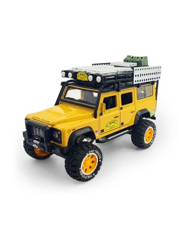 Металлическая машинка Newao Model 1:28 «Land Rover Defender» 18 см. A2833A инерционная, свет, звук в коробке / Микс