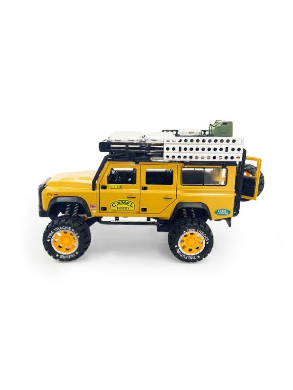 Металлическая машинка Newao Model 1:28 «Land Rover Defender» 18 см. A2833A инерционная, свет, звук в коробке / Микс