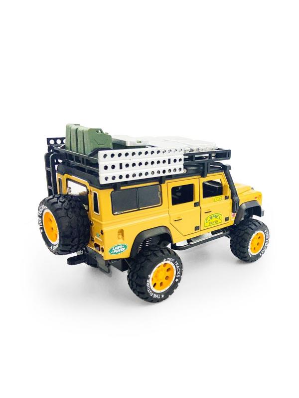 Металлическая машинка Newao Model 1:28 «Land Rover Defender» 18 см. A2833A инерционная, свет, звук в коробке / Микс