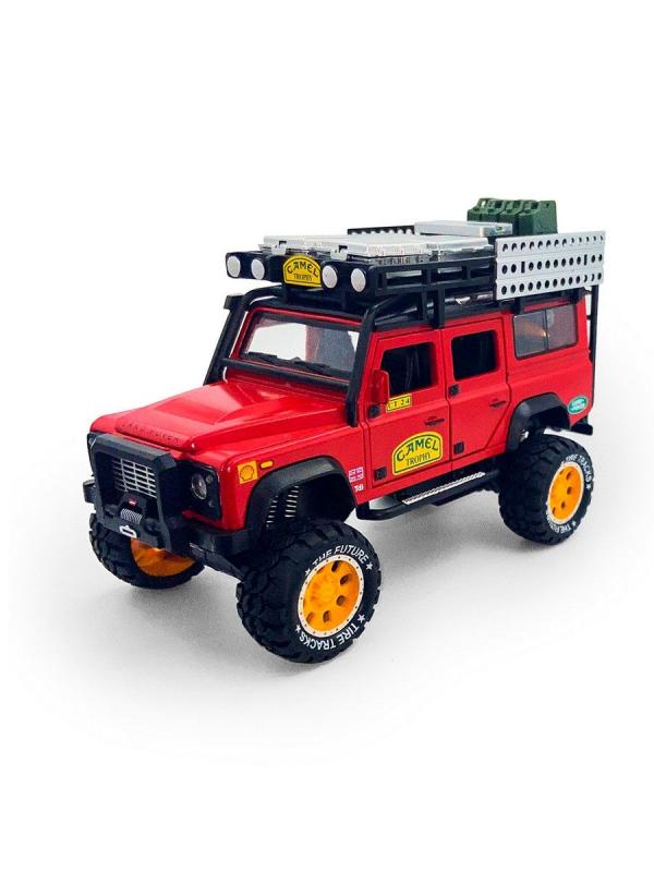 Металлическая машинка Newao Model 1:28 «Land Rover Defender» 18 см. A2833A инерционная, свет, звук в коробке / Микс