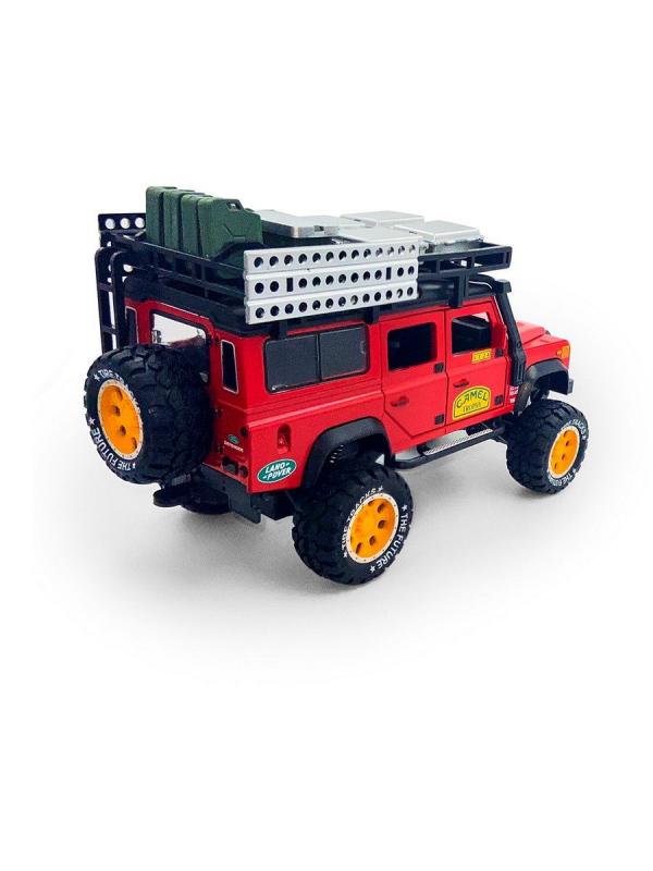 Металлическая машинка Newao Model 1:28 «Land Rover Defender» 18 см. A2833A инерционная, свет, звук в коробке / Микс