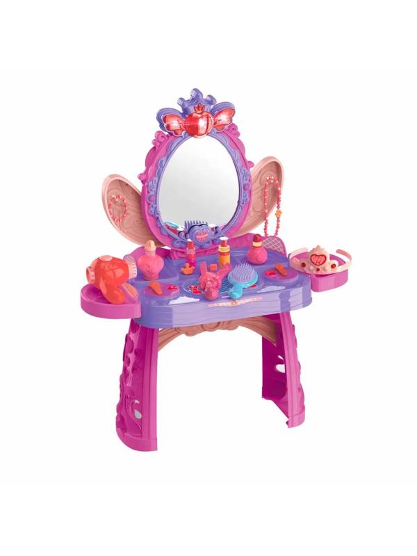 Детский туалетный столик 74 см со световыми и звуковыми эффектами «Маленькая Принцесса» 8224AC/BC / 37 аксессуаров