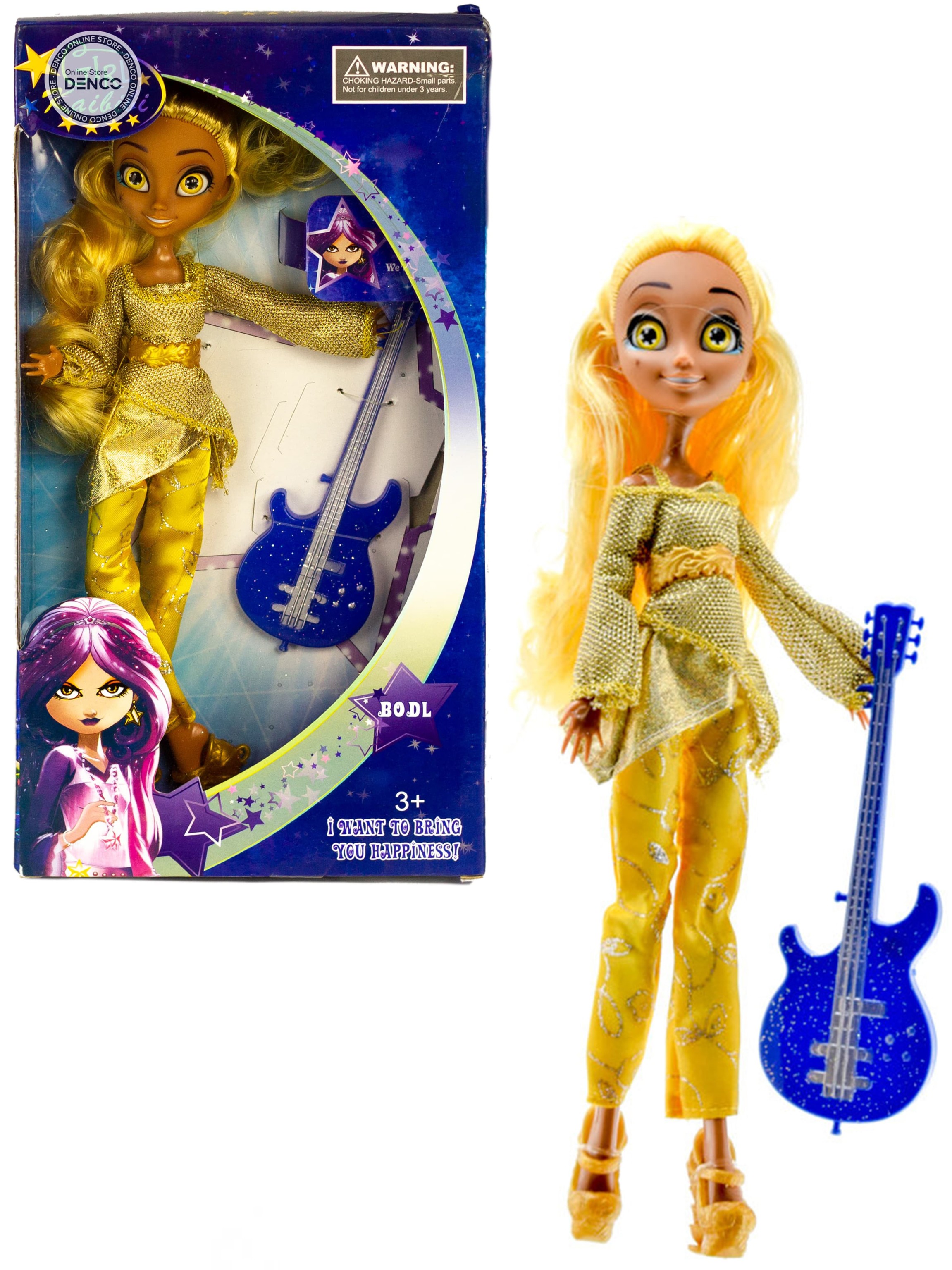 Шарнирная кукла Girl Kaibibi «Звездная принцесса» 27 см, Д090 / Золотой