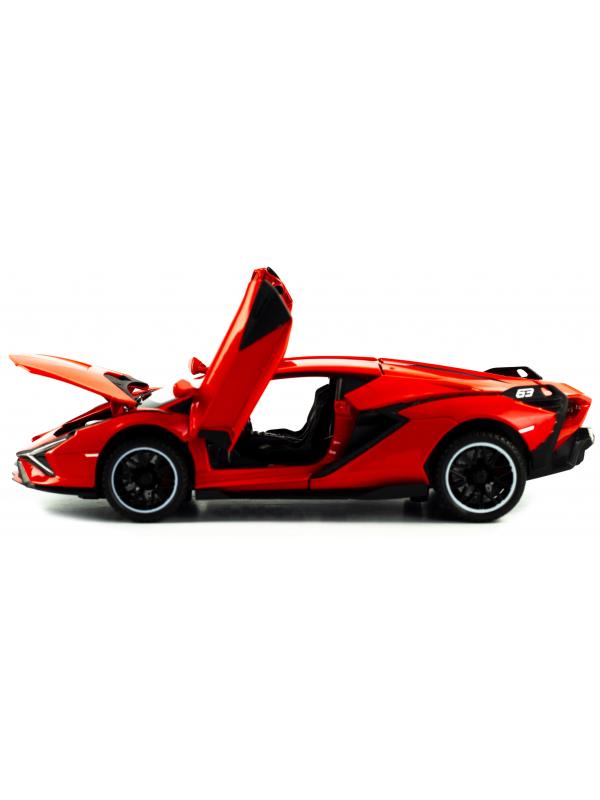 Металлическая машинка Double Horses 1:32 «Lamborghini Sian FKP 37» 32611 свет и звук, инерционная / Микс