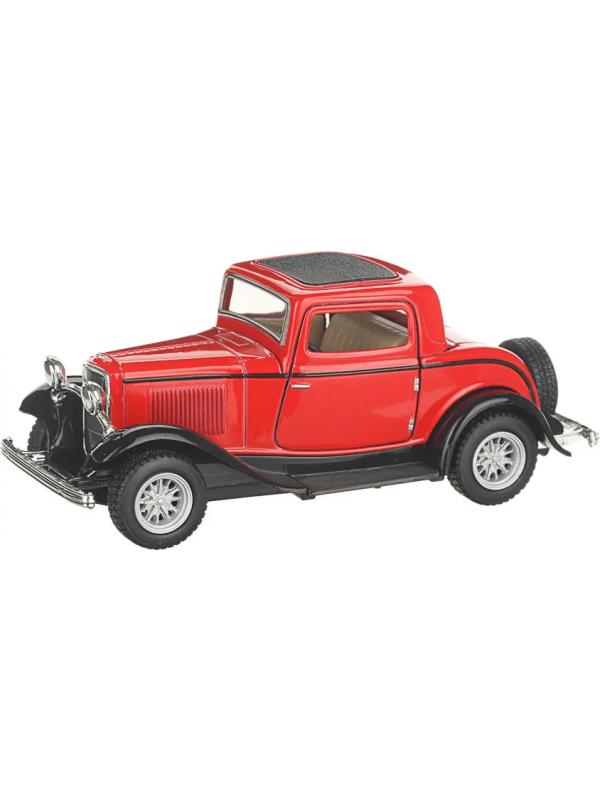 Машинка металлическая Kinsmart 1:34 «1932 Ford 3-Window Coupe» KT5332D инерционная / Красный