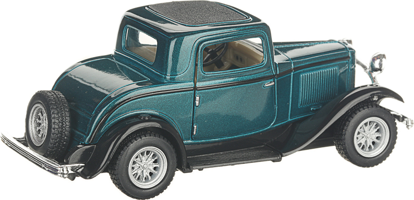 Машинка металлическая Kinsmart 1:34 «1932 Ford 3-Window Coupe» KT5332D инерционная / Зеленый