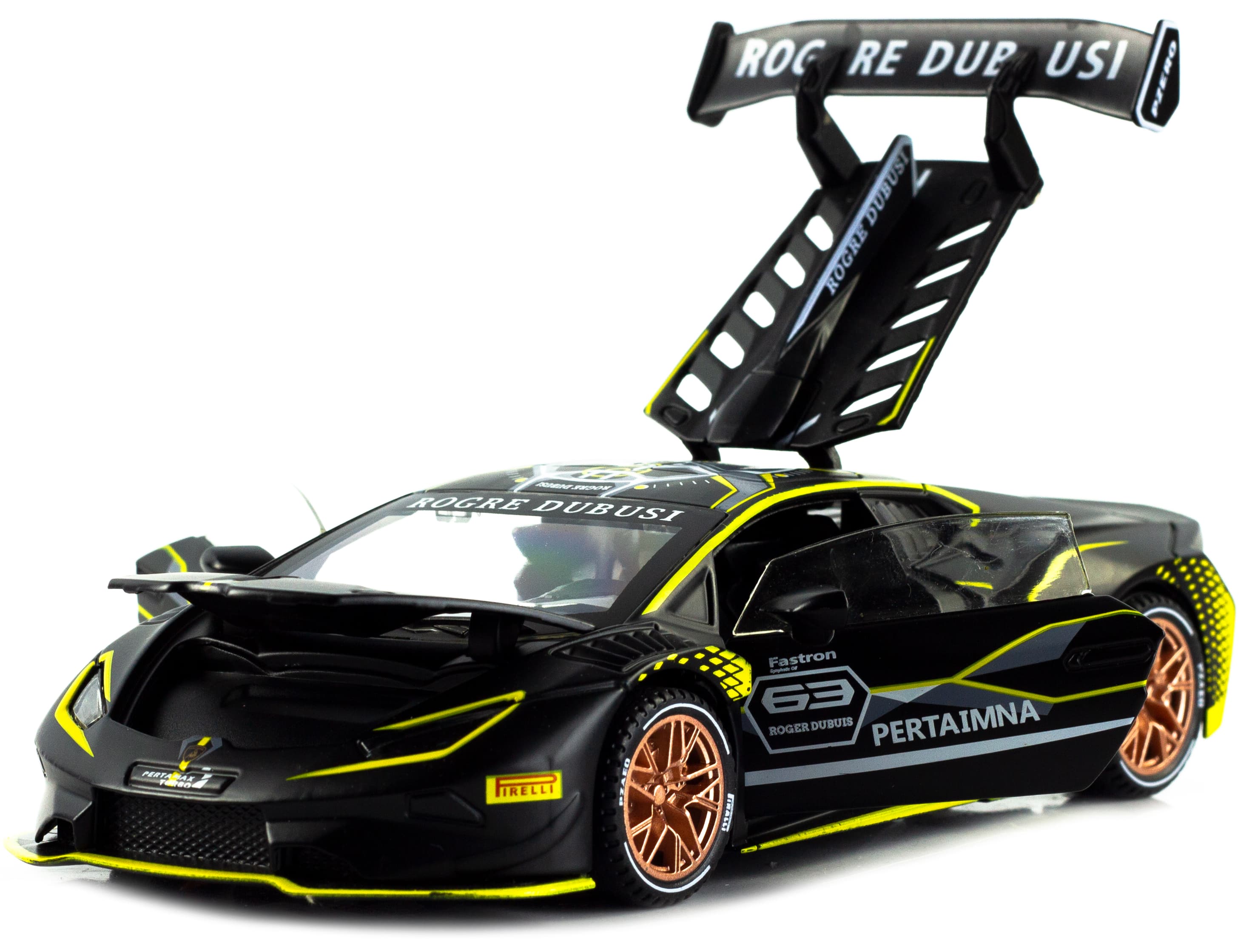 Металлическая машинка Chimei Model 1:32 «Lamborghini Huracan Super Trofeo EVO 10th» A320, инерционная, свет, звук / Микс