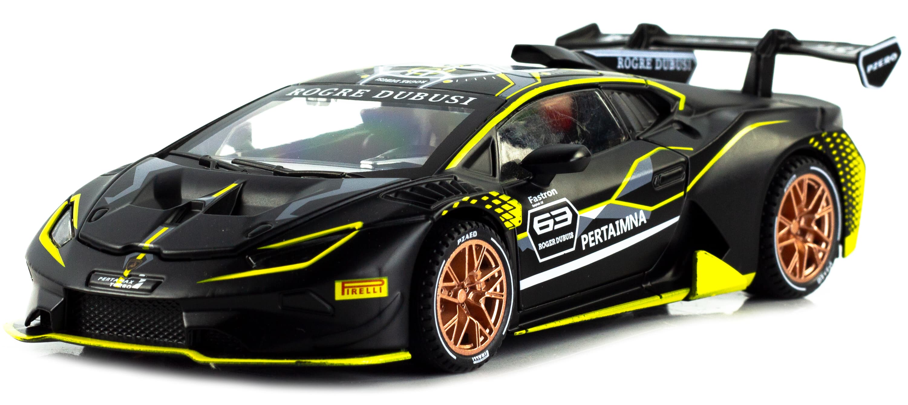 Металлическая машинка Chimei Model 1:32 «Lamborghini Huracan Super Trofeo EVO 10th» A320, инерционная, свет, звук / Микс