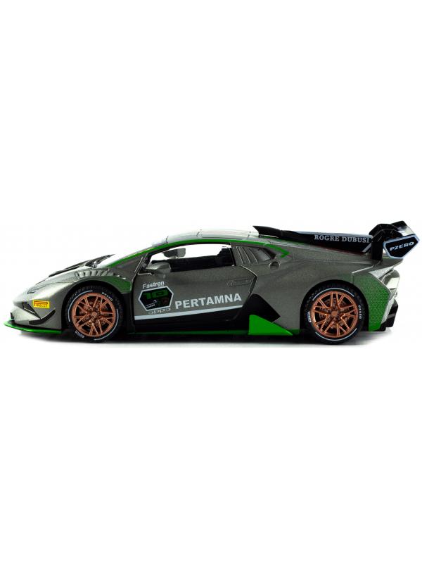 Металлическая машинка Chimei Model 1:32 «Lamborghini Huracan Super Trofeo EVO 10th» A320, инерционная, свет, звук / Микс