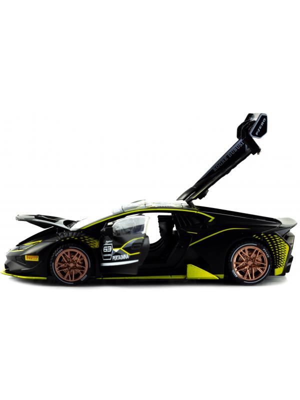 Металлическая машинка Chimei Model 1:32 «Lamborghini Huracan Super Trofeo EVO 10th» A320, инерционная, свет, звук / Микс