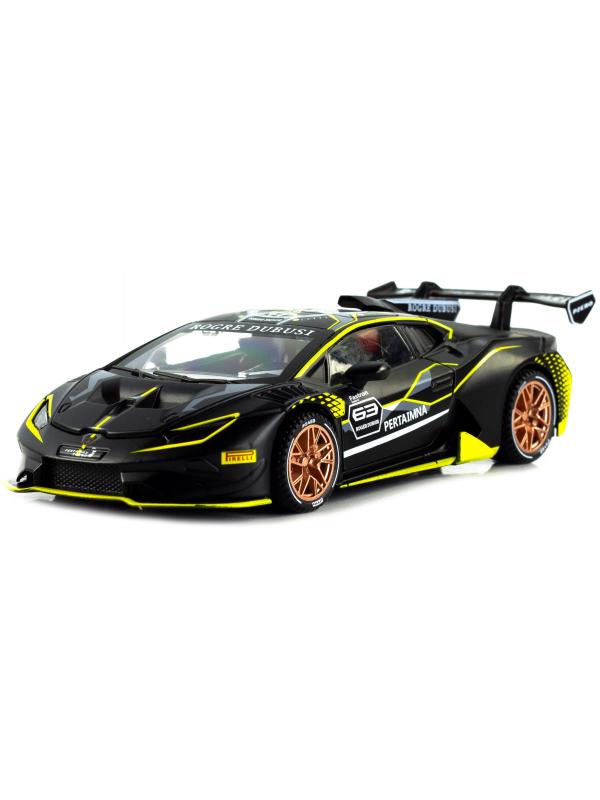 Металлическая машинка Chimei Model 1:32 «Lamborghini Huracan Super Trofeo EVO 10th» A320, инерционная, свет, звук / Микс