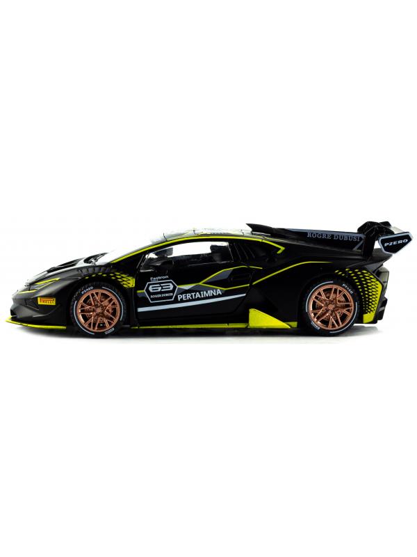 Металлическая машинка Chimei Model 1:32 «Lamborghini Huracan Super Trofeo EVO 10th» A320, инерционная, свет, звук / Микс