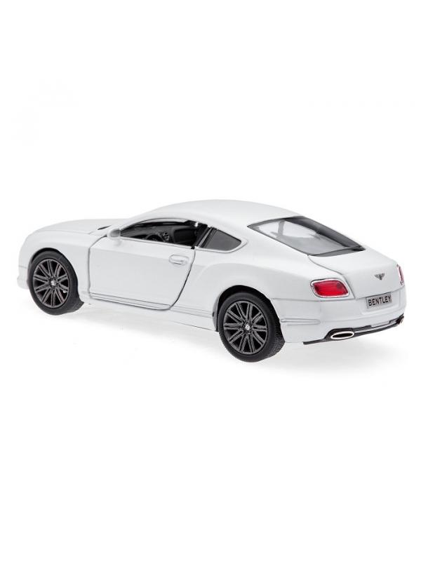 Металлическая машинка Kinsmart 1:38 «2012 Bentley Continental GT Speed» KT5369D, инерционная / Белый