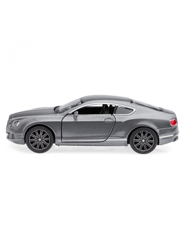 Металлическая машинка Kinsmart 1:38 «2012 Bentley Continental GT Speed» KT5369D, инерционная / Темно-серый