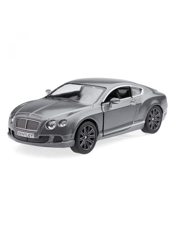 Металлическая машинка Kinsmart 1:38 «2012 Bentley Continental GT Speed» KT5369D, инерционная / Темно-серый