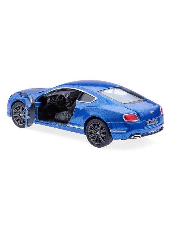 Металлическая машинка Kinsmart 1:38 «2012 Bentley Continental GT Speed» KT5369D, инерционная / Синий
