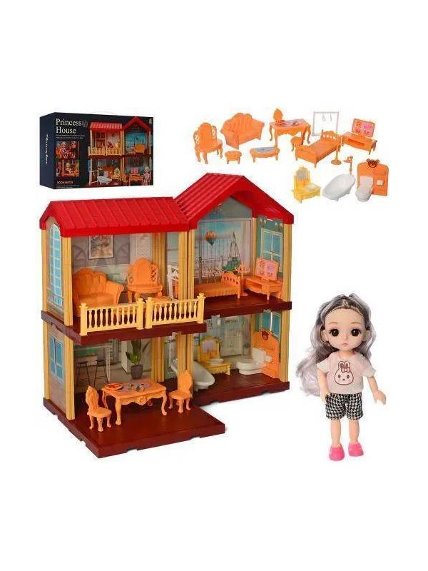 Кукольный домик  «Princess House» со световыми эффектами,668-28A  / 113 деталей