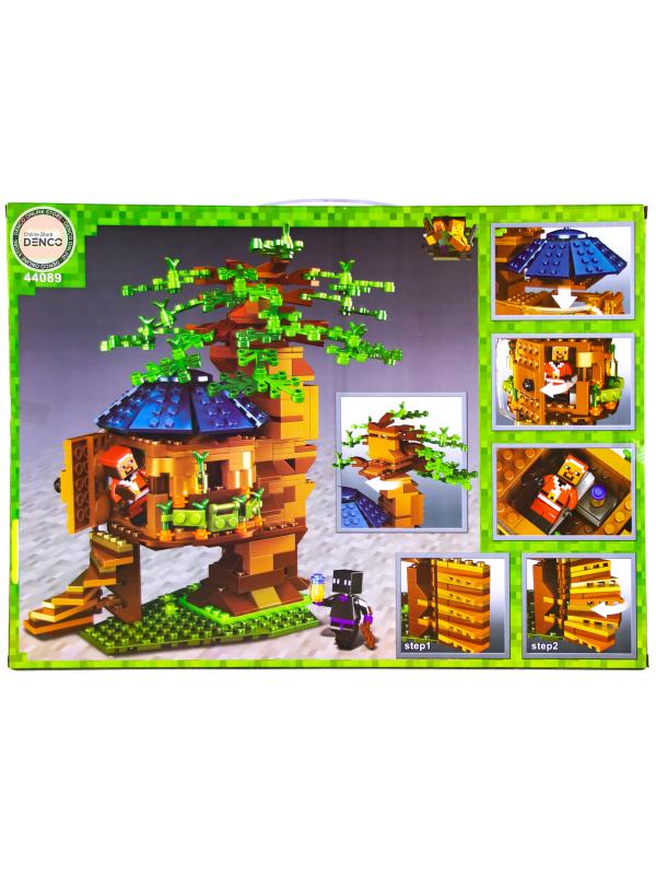 Конструктор QS08 My World «Рождественский домик на дереве» с подсветкой (Minecraft) 44089 / 537 деталей