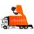 Металлическая машинка WGT Car «Мусоровоз» 2211-2, Heavy City Vehicle инерционный / Оранжевый