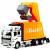 Металлическая машинка WGT Car «Мусоровоз» 2211-2, Heavy City Vehicle инерционный / Оранжевый