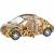 Металлическая машинка Kinsmart 1:32 «Volkswagen Beetle New (с принтом)» KT5062D инерционная / Коричневый