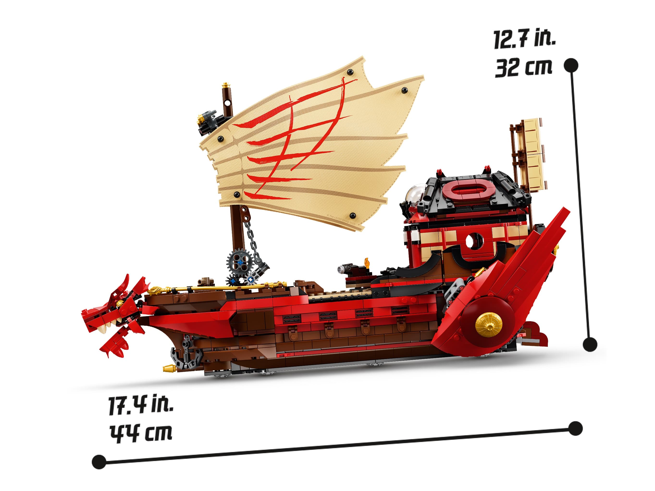 Конструктор Lari «Летающий корабль Мастера Ву» 11558 (НиндзяГо 71705) / 1821 деталь