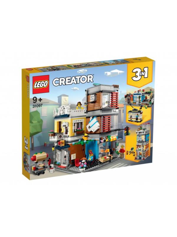 Конструктор LEGO Creator Зоомагазин и кафе в центре города