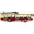 Металлический троллейбус Die Cast «Tramcar» XL80189-6L инерционный, звук, свет / Красный