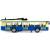 Металлический троллейбус Die Cast «Tramcar» XL80189-6L инерционный, звук, свет / Голубой