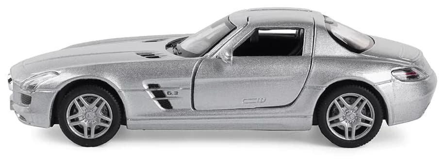 Металлическая машинка Kinsmart 1:36 «Mercedes-Benz SLS AMG» KT5349D, инерционная / Светло-серый