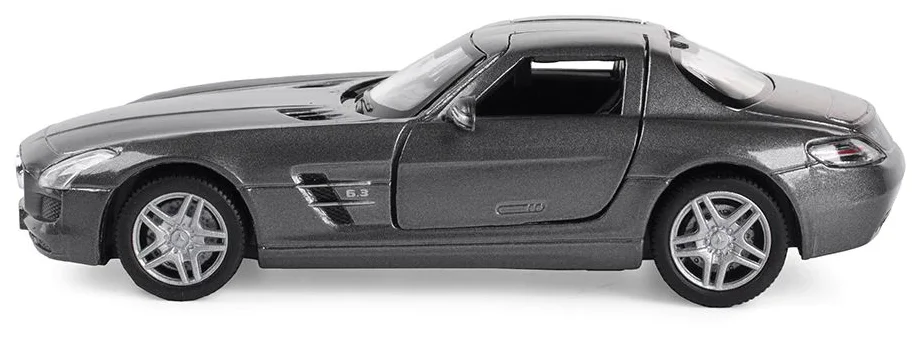 Металлическая машинка Kinsmart 1:36 «Mercedes-Benz SLS AMG» KT5349D, инерционная / Темно-серый