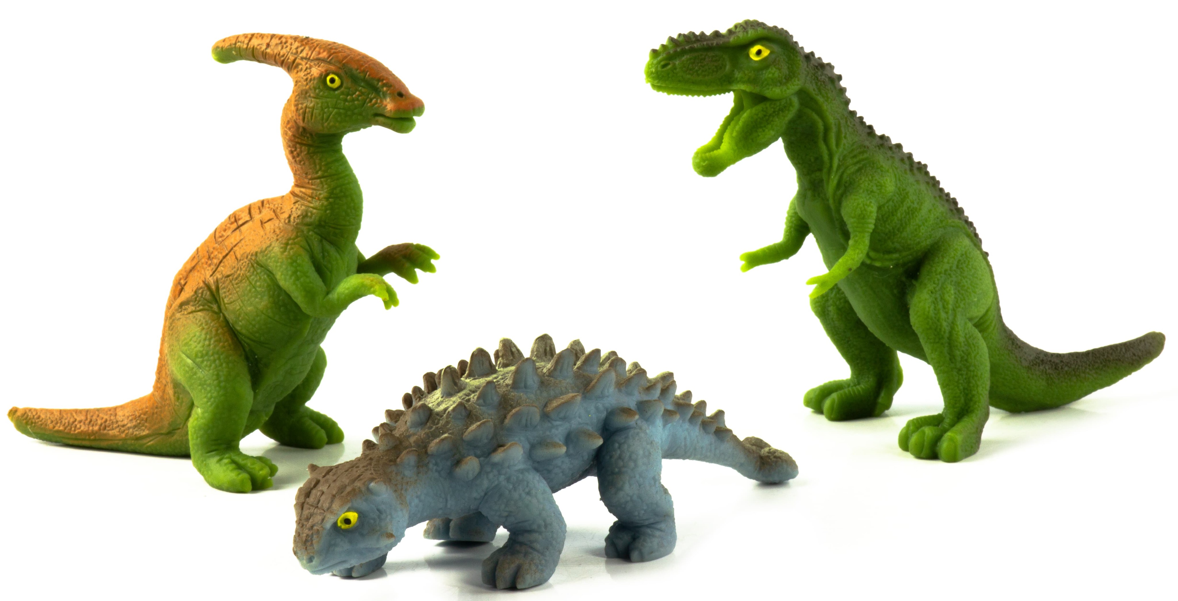 Набор из резиновых фигурок-тянучек Stretchable «Динозавры» A184-DB, 16-18 см. / 6 шт.