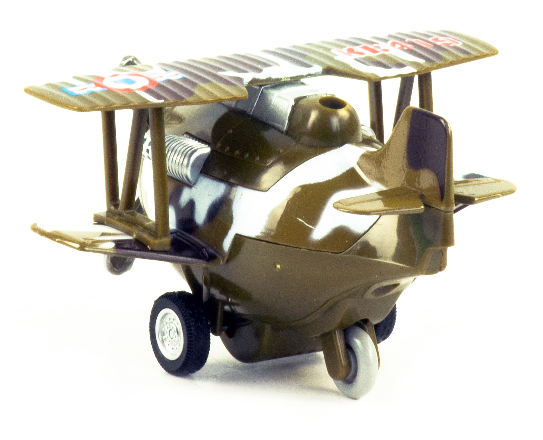 Самолет металлический Tai Tung «War Bird» 10 см. 419, инерционный / Микс