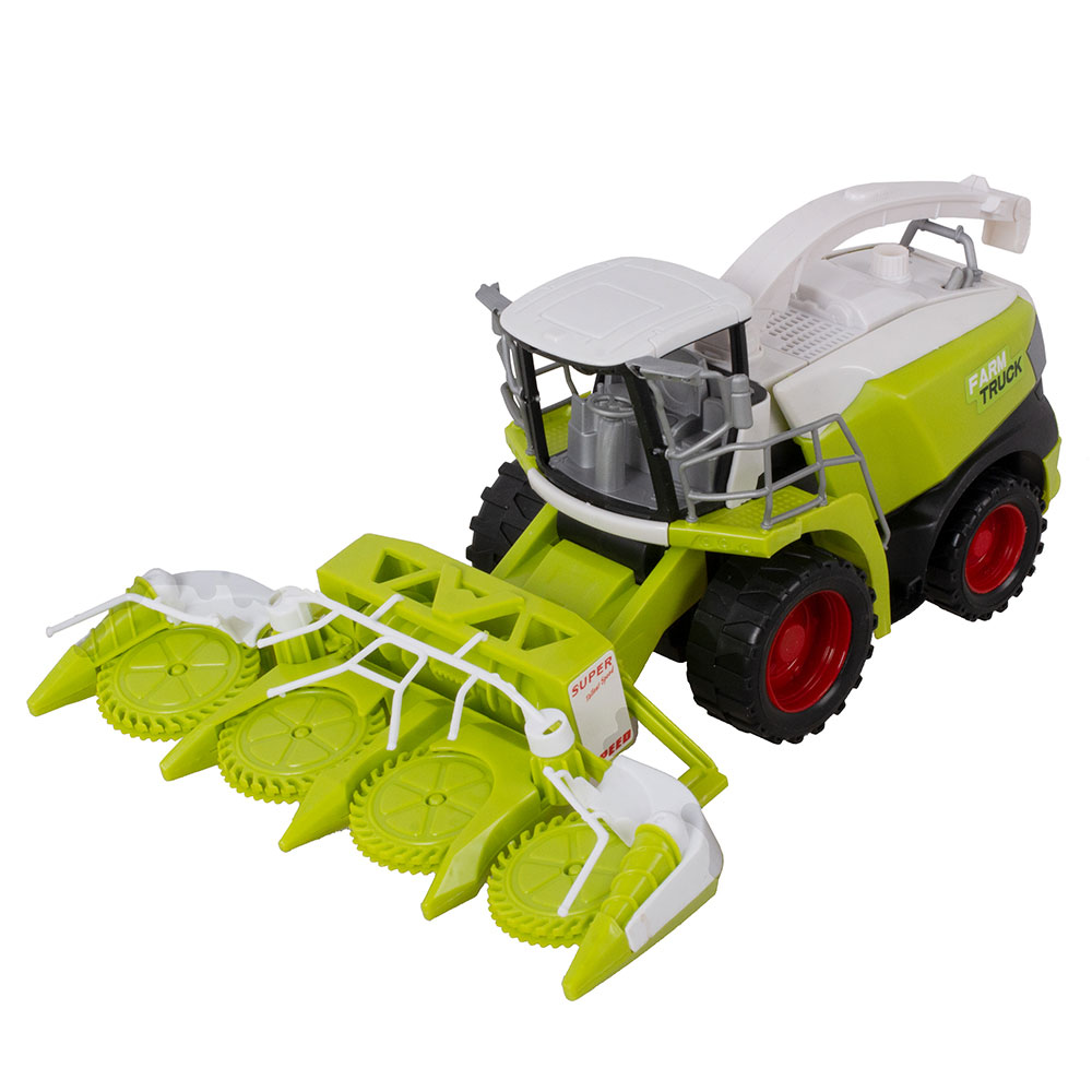 Машинка пластмассовая Farm World «Комбайн сельскохозяйственный» 25 см., инерционная / В8889-7
