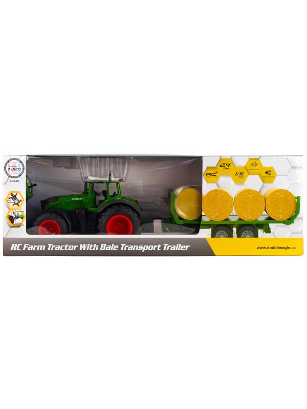Радиоуправляемый трактор с прицепом 1:16 Double Eagle со световыми и звуковыми эффектами / E358-003