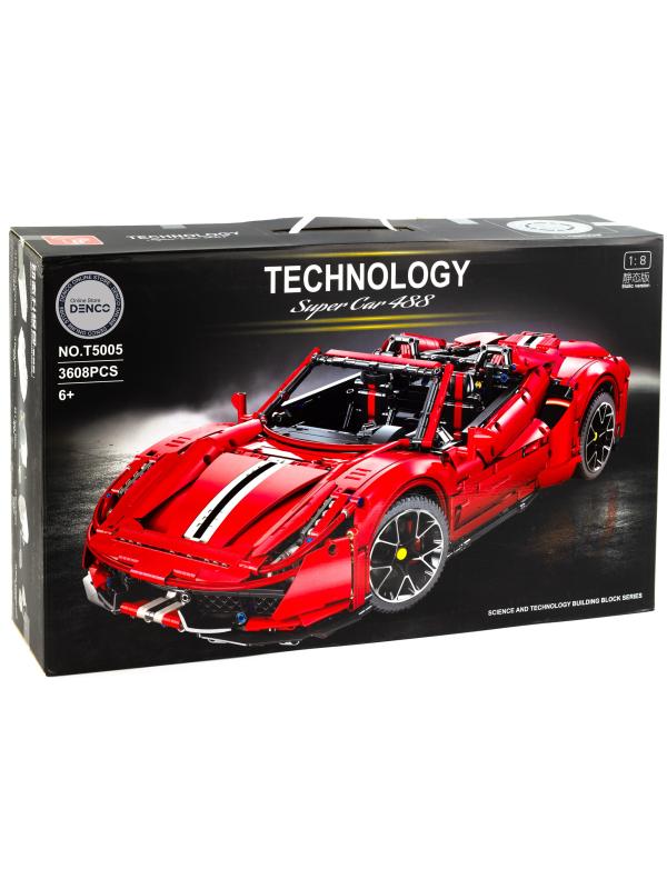 Конструктор TGL 1:8 «Ferrari 488» Т5005 / 3608 деталей
